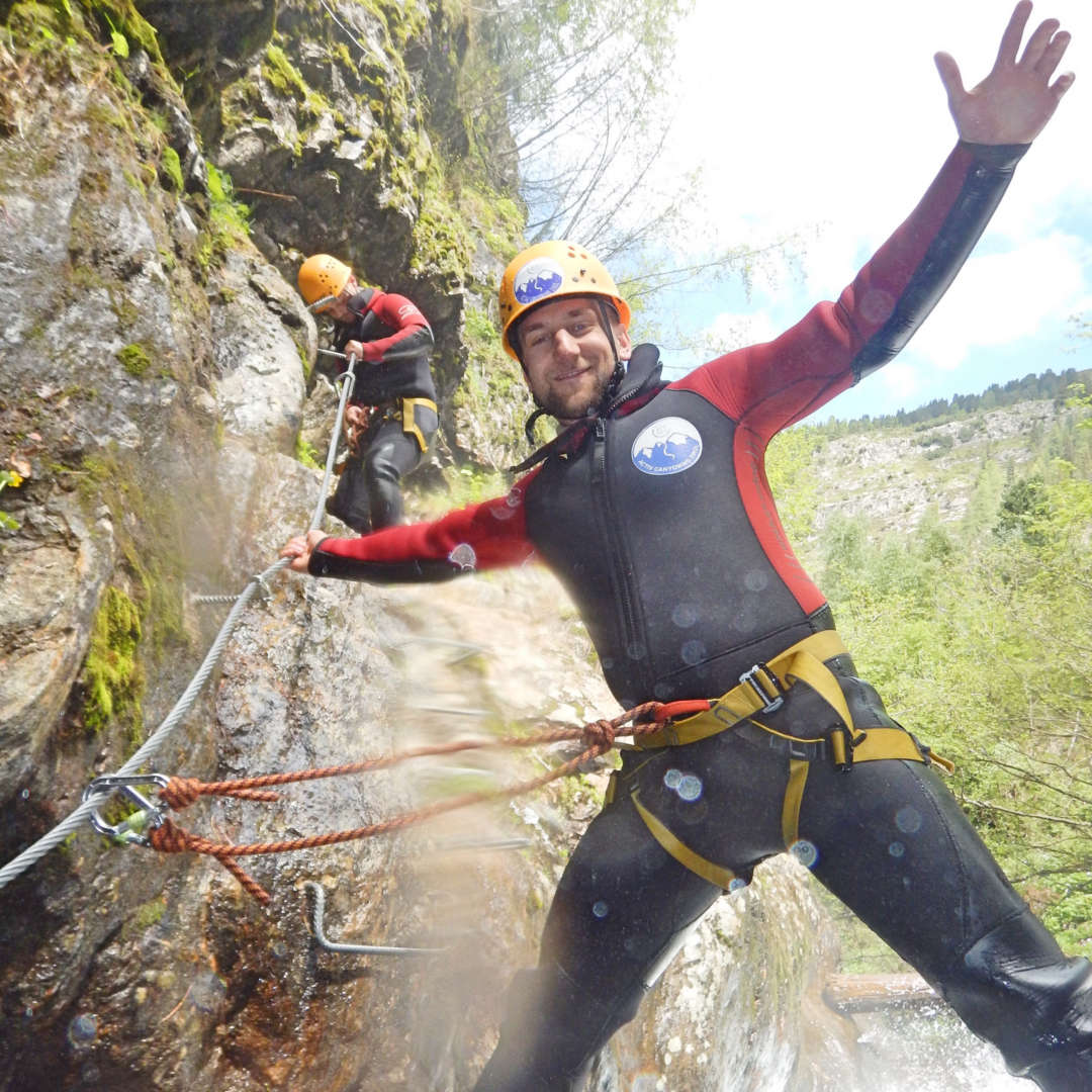 Canyoning in Österreich.